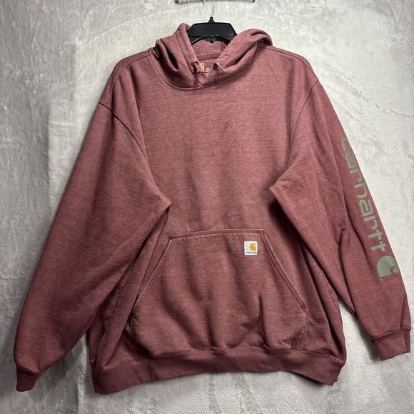 Carhartt Other - Carhartt Hoodie Light Pink Midweight Pullover Workwear 2XL